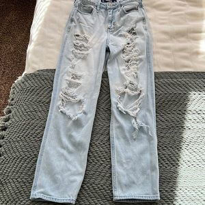 Hollister Ultra-High Rise Ripped Jeans